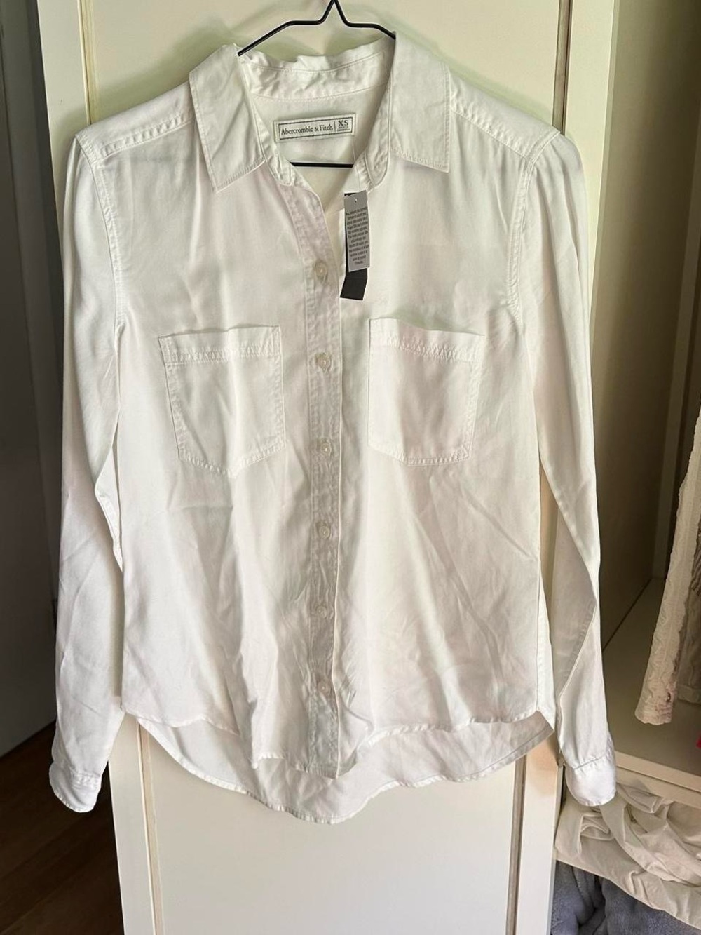 Abercrombie and Fitch white button down shirt